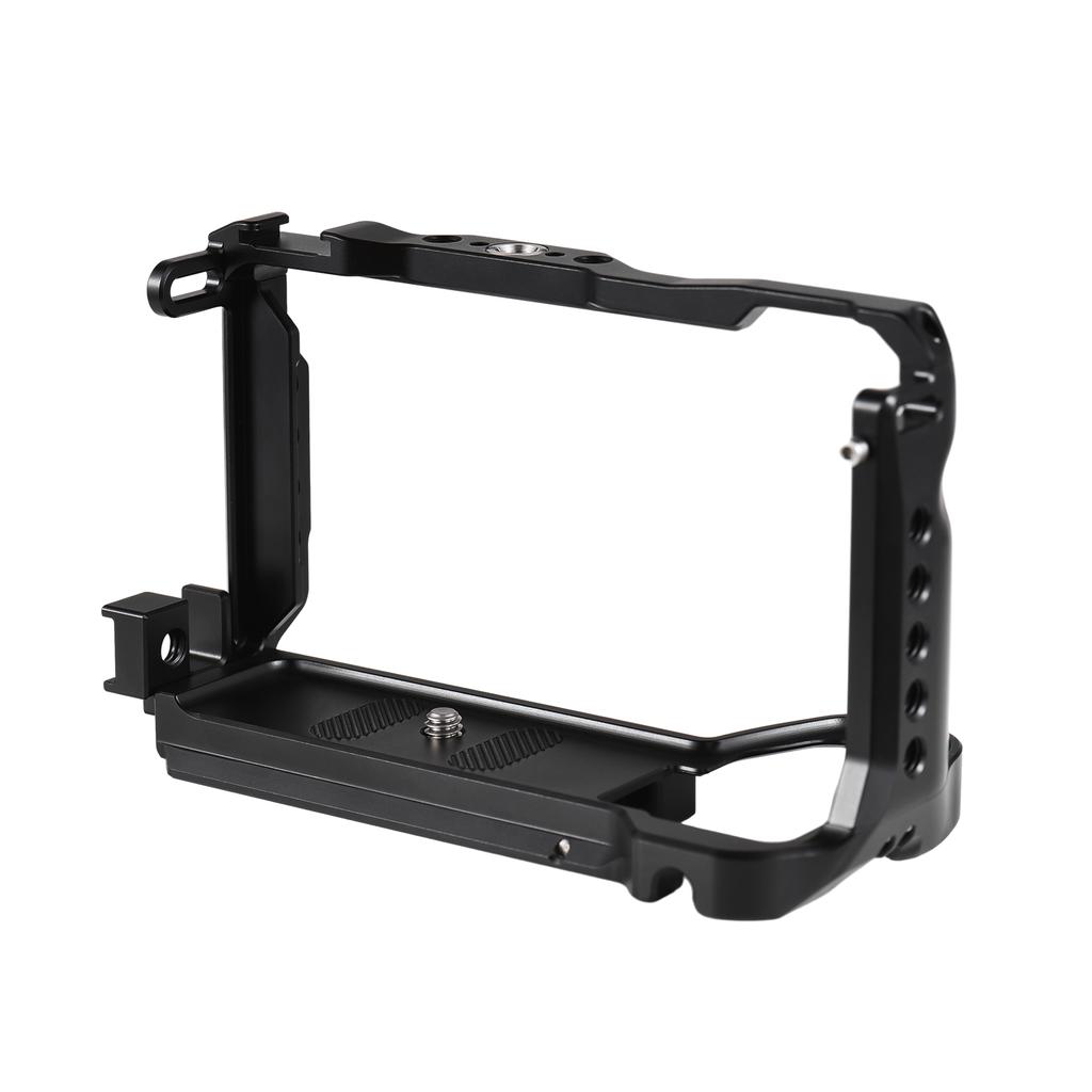 Andoer Camera Cage Aluminum Alloy Camera Video Cage with Magnetic Wrench Slot Cold Shoe Mount Arca