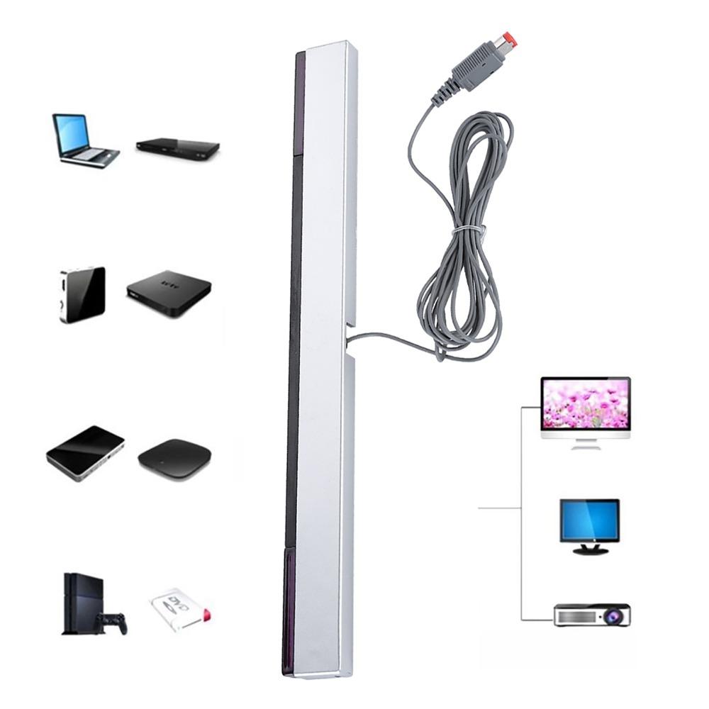 With Wired Infrared IR Sensor Bar with Stand Wired Receiver Signal Ray Sensor for Wii U Console