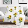 Sunflower Throw Blanket Stain Resistant Cozy Warm Blanket