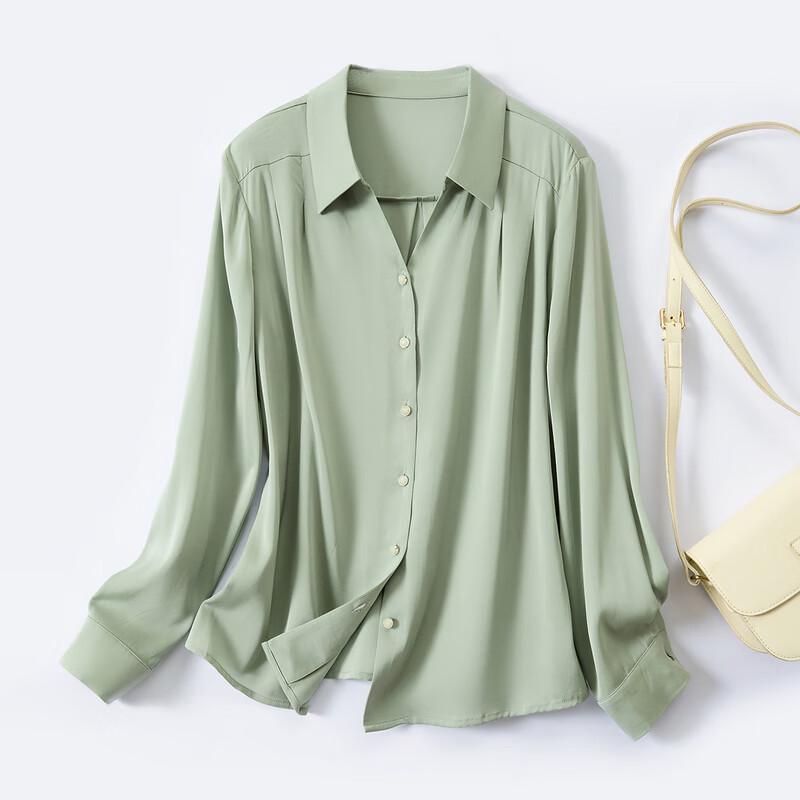 Women's Premium Mulberry Silk Long-Sleeve Blouse