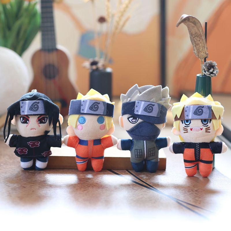 13 Cm Naruto Japanese Anime Peripherals Stuffed Plush Kawaii Doll Collectible Desk Ornaments Cute Version Pillow Creative Gifts