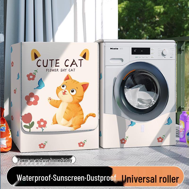 Universelle wasserdichte staubdichte Sonnenschutzhülle für 10 kg vollautomatische Waschmaschinen