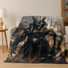 Ancient Egyptian Mythology Anubis Flannel Blanket Soft Warm Blanket for Home Bedroom Office Travel Camping Picnic Gift To Child