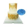Elegant Peony Flowers Pattern Lace Silicon Mold for Fondant Cake Brim Decor