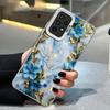Phone Case for Samsung Galaxy A35 A34 A33 A32 A24 A23 A22 A14 A13 A12 5G Silicone Soft Shell Flower Marble Cover