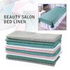 Reusable Beauty Massage Table Cover Spa Bed Salon Couch Sheet with Face Hole Polyester Cotton Anti-Wrinkle Sheet Wholesale