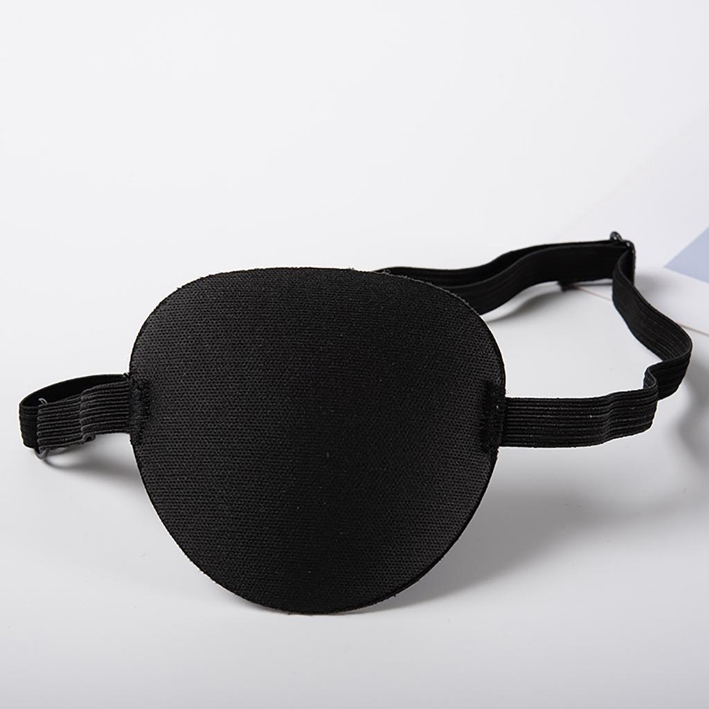 Pirátská oční páska Unisex Černá Jednooká páska na oko Eyepatch Jedno oko Omyvatelná Nastavitelná Konkávní oční páska Dětský pirátský cosplay kostým