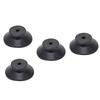 4pcs Air Compressor Black Rubber Pad Replacement Foot Pads M6 Vibration Isolator 44*20mm Air Compressor Pad Spare Parts