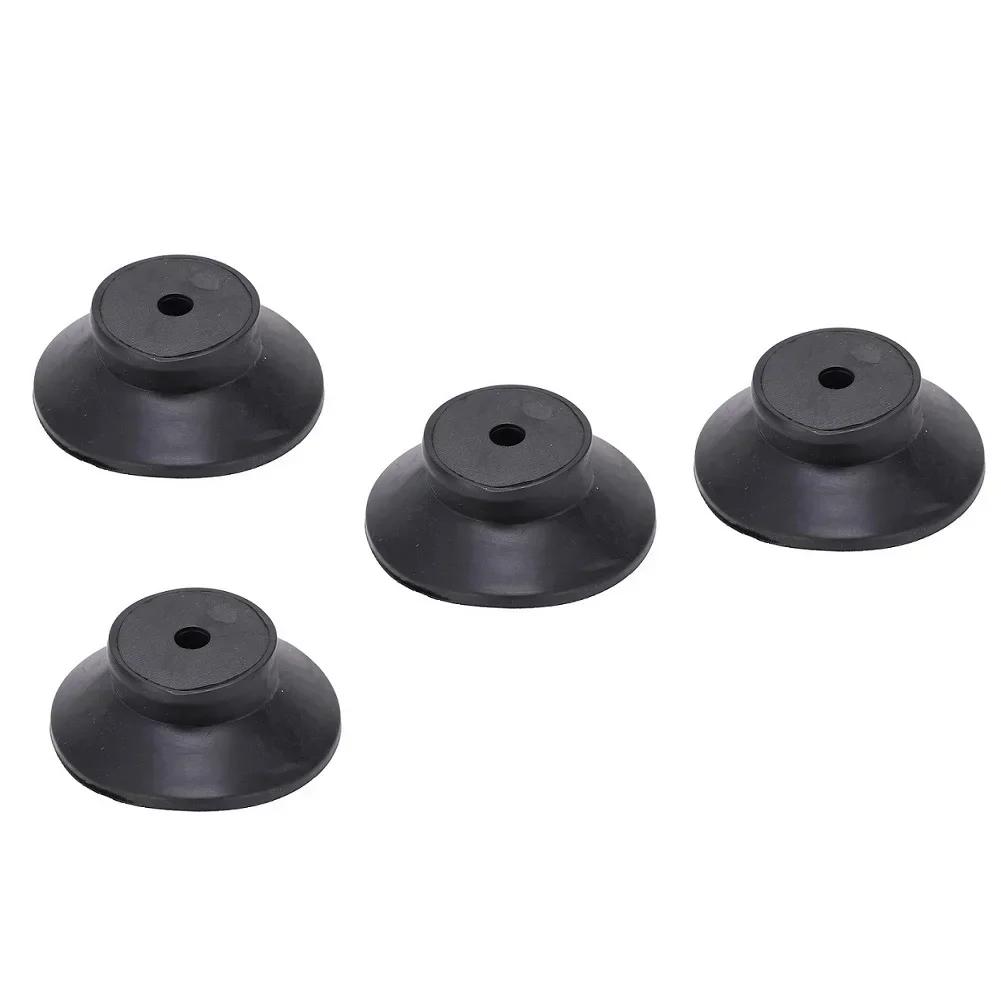 4pcs Air Compressor Black Rubber Pad Replacement Foot Pads M6 Vibration Isolator 44*20mm Air Compressor Pad Spare Parts