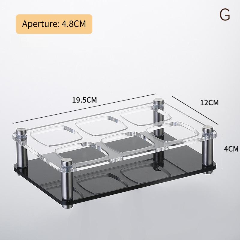 6/12/24 Holes Glass Tray Holder Hole Bar Acrylic Glass Holder Wine Glass Cup Serving Tray Cups Organizer Glass Display For Club