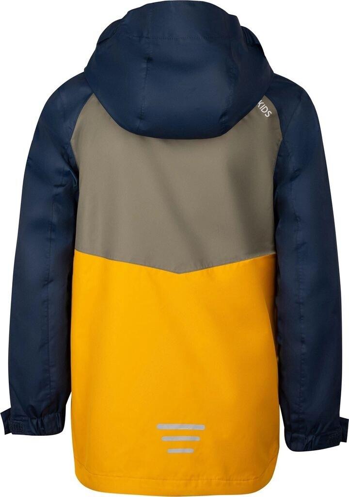 Jacket Trollkids Bryggen 3in1 Jacket Colorful Moss Golden Yellow Mysticblue