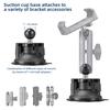 FANAUE 1 Inch 25mm Ball Base Mount Single Suction Cup RAM Mobile Phone Holder with Twist Lock