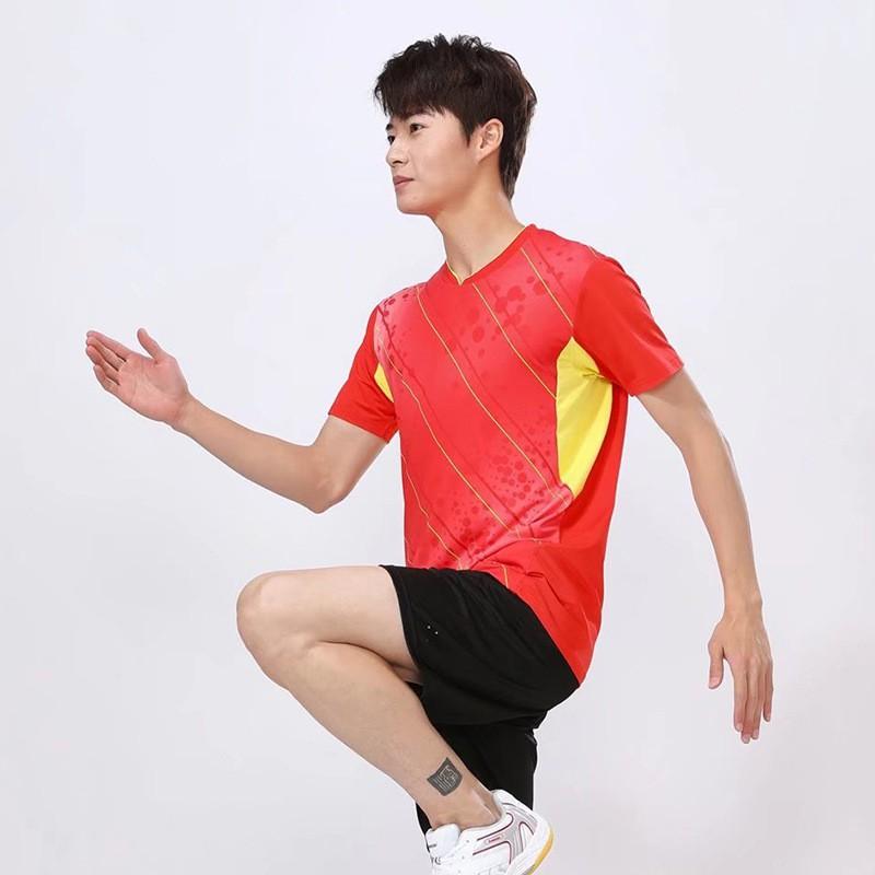 Quick-dry Badminton Shirt Set Unisex Tennis Table Sportswear Custom Print