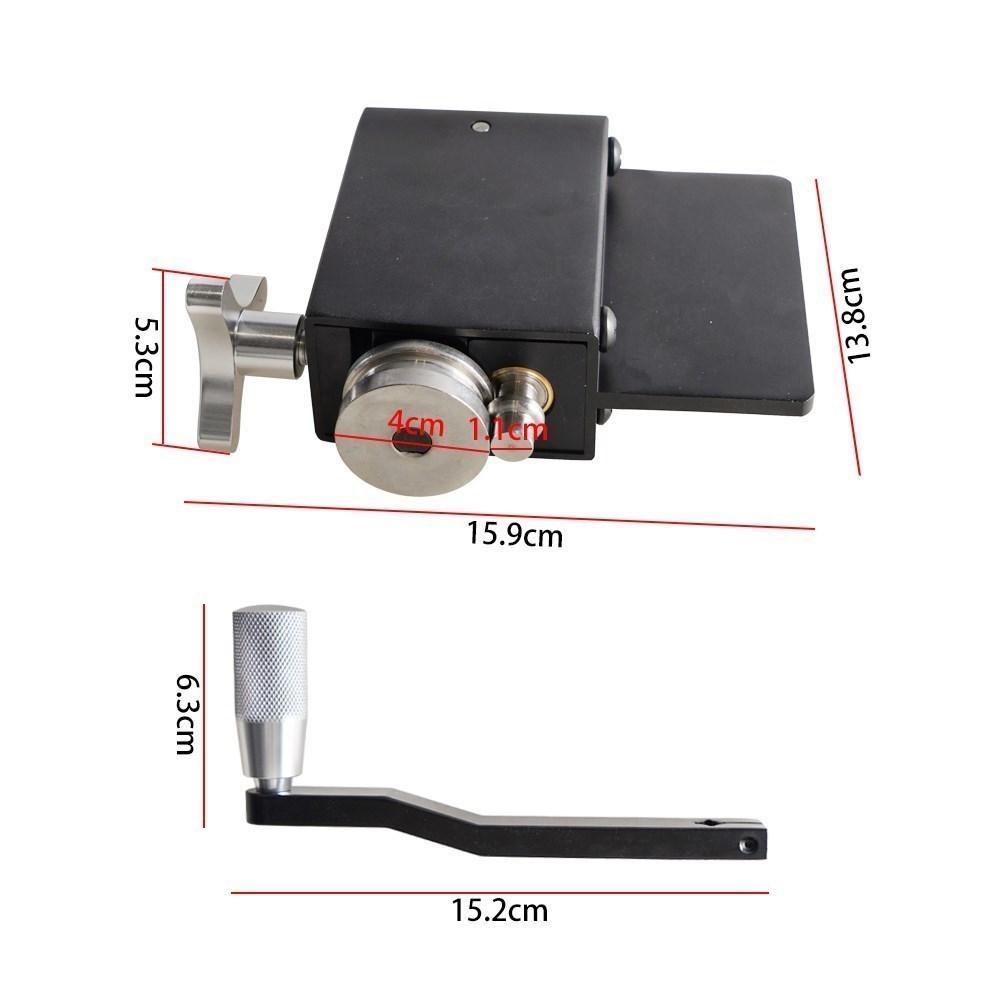 Instrument de Roluit Margini Tuburi Manual, Rola de Margele, Instrument de Crimpare pentru Tubulatură de Admisie și Intercooler, Potrivit pentru Tuburi cu DI de 5/8" sau Mai Mare, Aluminiu