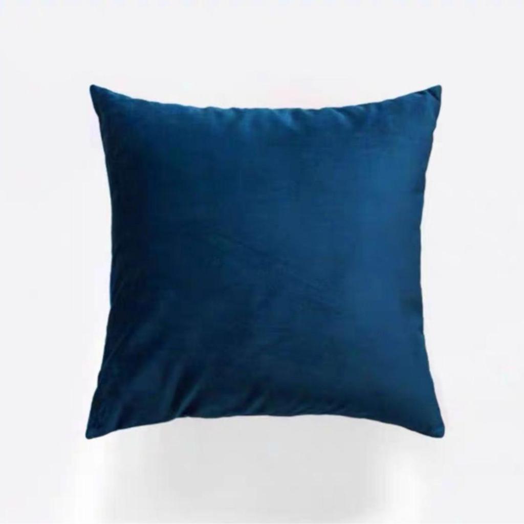Dutch Velvet Solid Color Cushion Cover - No Logo Pillow Case for Office, Car, or Sofa