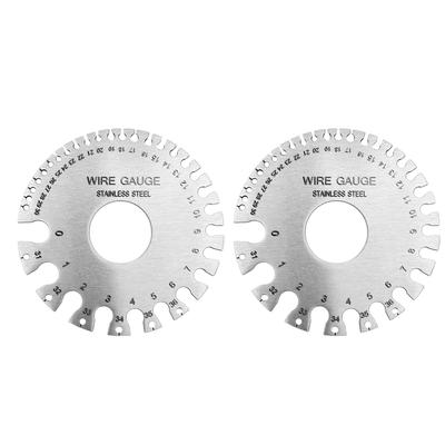 2 Stück Edelstahl Dickenmessgeräte Professioneller Standard Metallbleche Schweißnahtdickenmessgerät