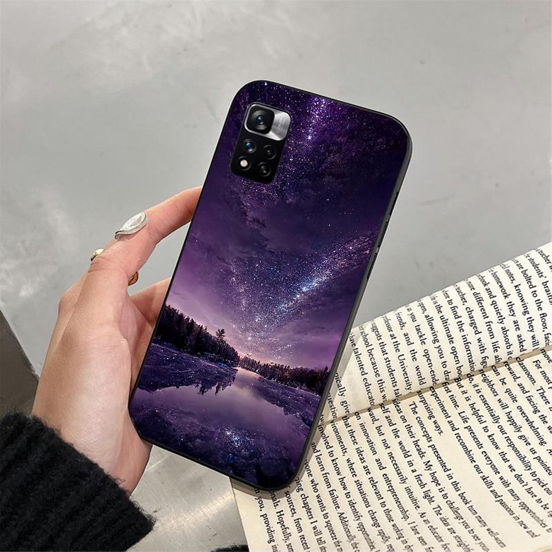 

Phone Case For Xiaomi Redmi note 14 Pro 14 13 12 11 10 Pro 14S 12S 11S Redmi 14C 13C 10 Moonlight Beach Scenery Redmi 13C