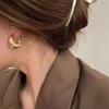 Oval Ear Buckle Women's Simple Fashion Temperament Commuting Niche Design Ear Jewelry