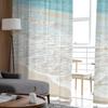 Beach Sky Sea Tulle Curtains for Living Room Bedroom Decor Chiffon Sheer Voile Kitchen Window Curtain