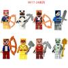 8pcs/lot Minecrafte Creeper Small Building Blocks EnderDragon DIY Steve Cube Skeleton Horse Figures Mini Building Block For Kids