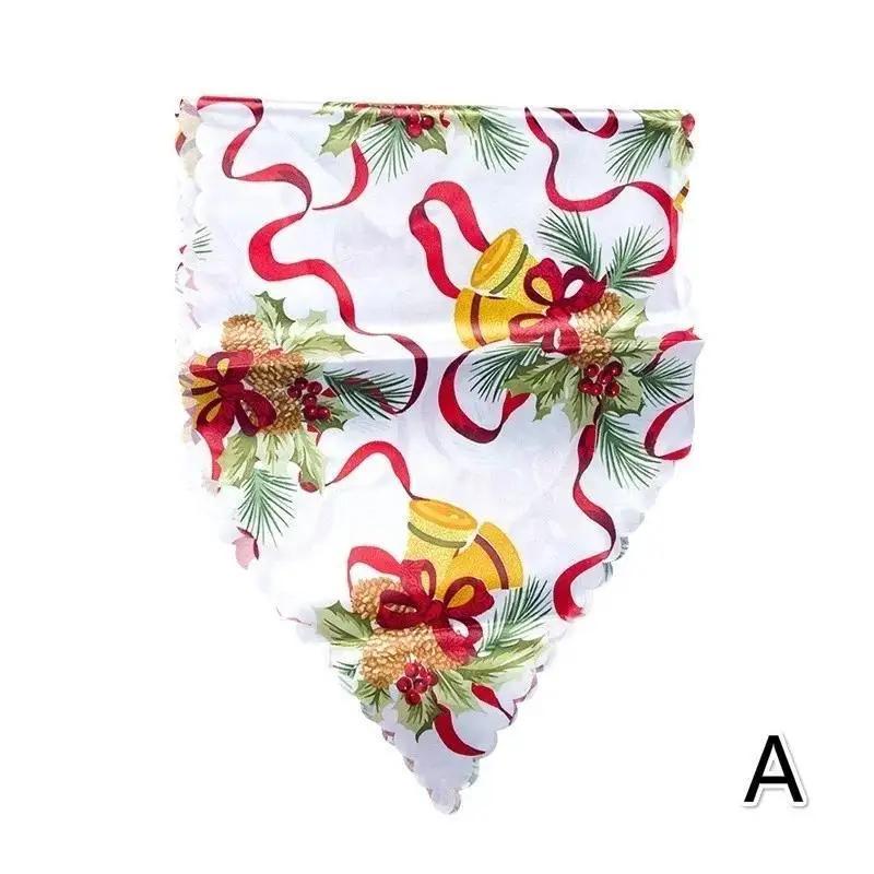 

Рождественское украшение Рождественский принт Настольный флаг Рождественские декоративные принадлежности Праздничные подарки Домашняя декоративная ткань для чайного столика A