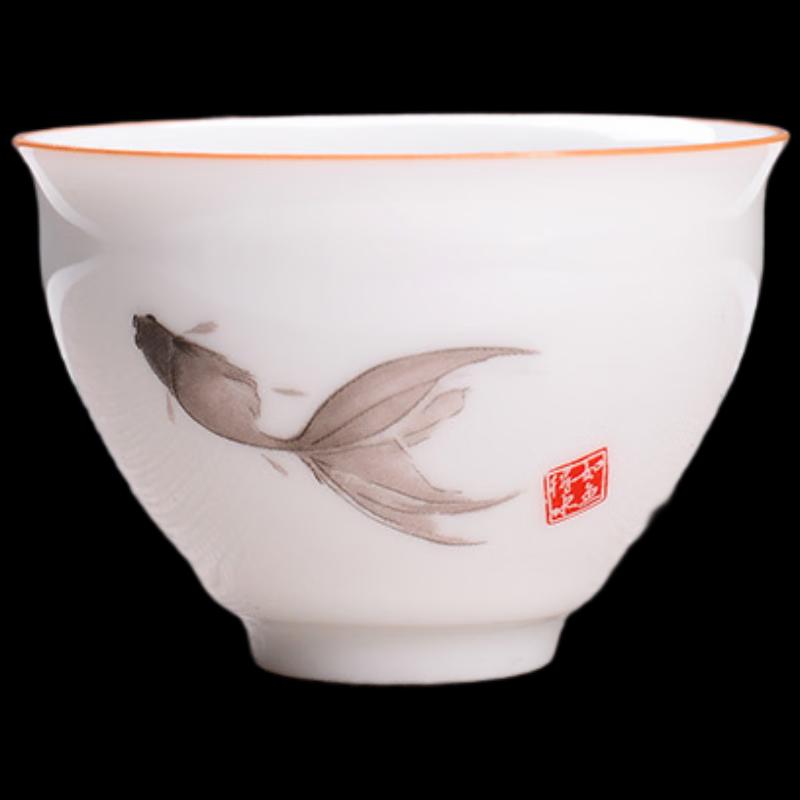 

ZISIZ Jilan Blue Porcelain Gongfu Tea Cups (Set of 3)