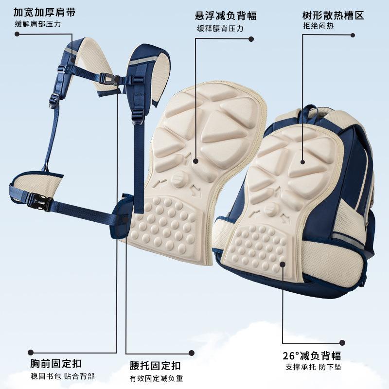 New cloud schoolbag primary school children men and women lightweight backpack