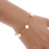 4PC Women's Fashion Imitation Pearl Necklace Earrings Bracelet Jewelry Set Suitable for Wedding, Party, Festival Gifts