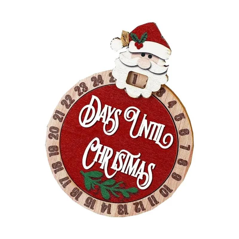 

1-5PCS Christmas Countdown Hanging Ornament Santa Claus Tree Decoration Holiday Party Home Decor for Festive Celebration