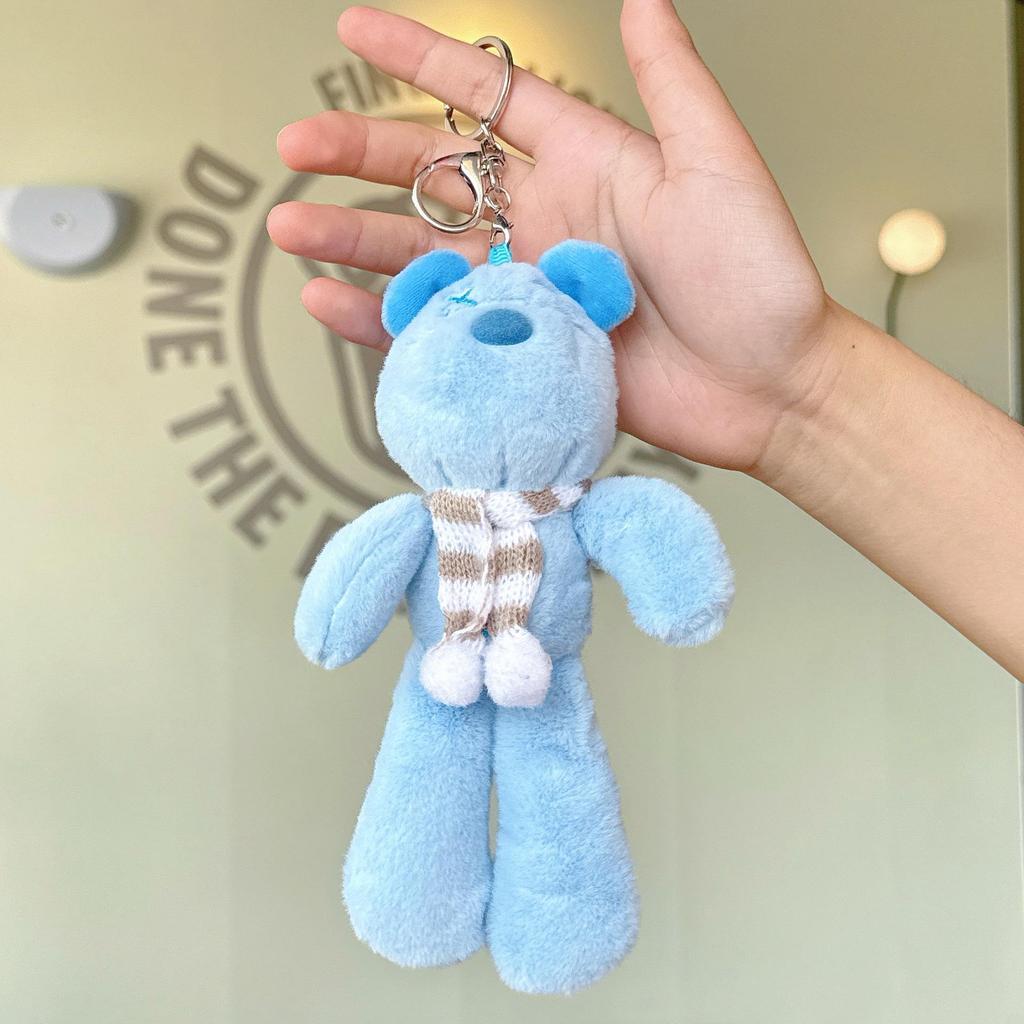 Portachiavi Peluche Bambola Mostro Occhi Grandi