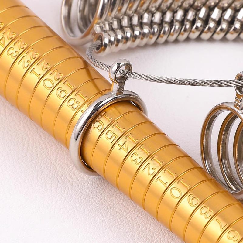 Măsurător de inele Hong Kong - Instrument de măsurare a degetului pentru mărimea exactă a inelului