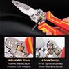 9-in-1 Multi-function Wire Stripper Electricians Voltage Testing Cable Cutting Scissors Crimping Pliers