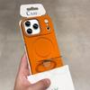 Al Rotating Bracket Phone Case For For Iphone 17 16 15 14 13 Pro Max Liquid Silicone For Magnetic Metal Cover