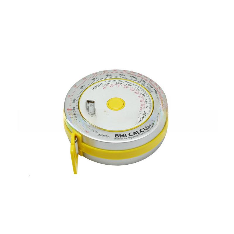 HUOTO 1.5m BMI Tape Measure, Color 3D Waist Tape with Aluminum Sheet