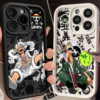 Hülle für iPhone 13 16 Pro Max 15 Plus 14 12 16e 11 13Pro 15Pro 14+ Weiche Schale 16+ One Pieces Anime