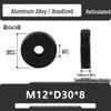 Aluminum Alloy Hand-Tightened Knurled Nut Adjustment Lock Gauge M3-M8