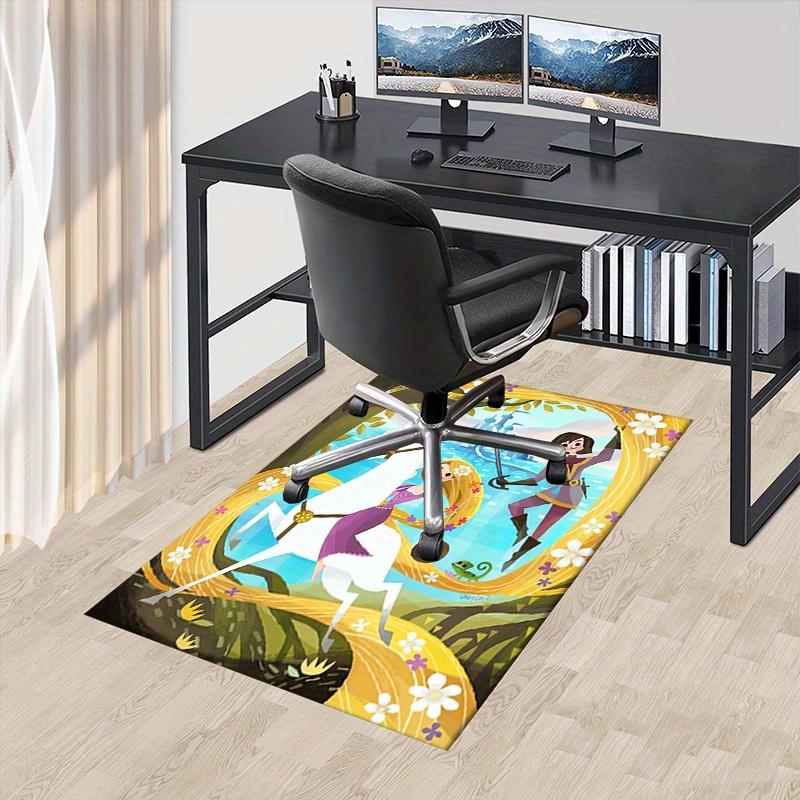 

Office Rug Rapunzel, Prince theme 3D Printed Anti-Slip Rug-Machine Washable for Living Room 60cm by 90cm
