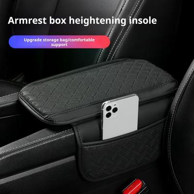 Armlehnenboxmatte Universal Auto Armlehnenbezug Kissen mit Aufbewahrungstasche Langlebig Einfach zu installieren Konsolenschutz für Feine