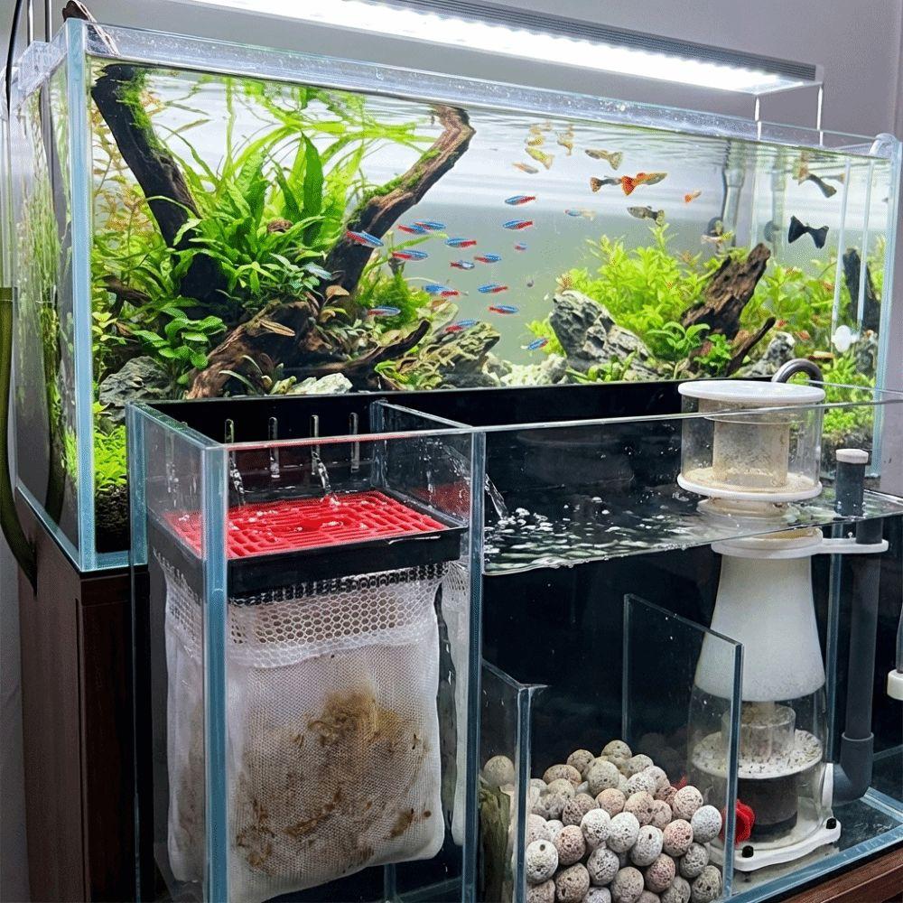 Efficient Filtration Aquarium Filter Bag Compact Water Pump Box  for Home Fish Tank