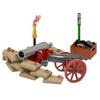 MOC Military Building Blocks Figure Napoleon Wars Soldier Accessories Weapon Cannon Sandbag Army Pirate Mini Brick gift X003 DIY