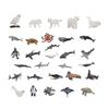 30 Pieces Sea Animals Figures Gift for Kids Gift Home Desktop Decor