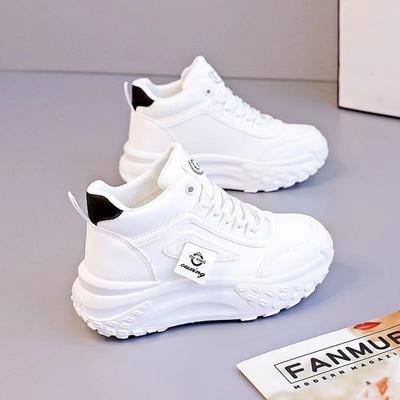 Laufschuhe für Damen High-Top Damenschuhe vielseitige Schuhe ausländische Mode erhöhende Board-Schuhe Sport- und Freizeitschuhe