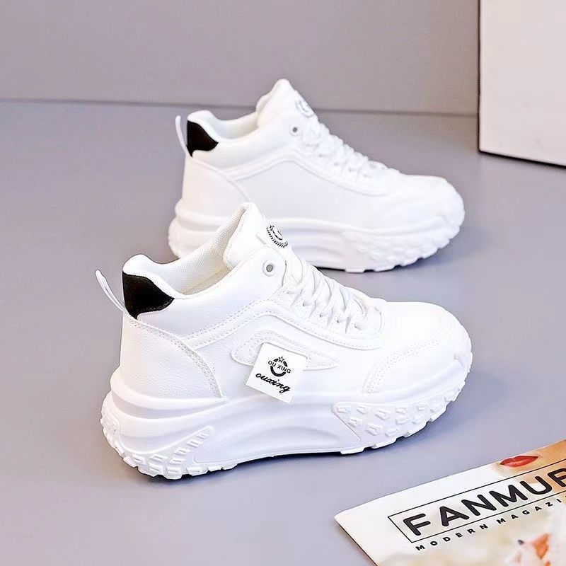 

Running women s shoes high-top women s shoes versatile shoes foreign fashion heightening board shoes sports and leisure shoes 38