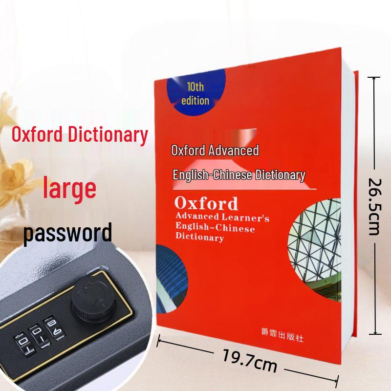 Large Combination Lock Book Safe Piggy Bank for Kids – Cute Birthday Gift for Paper Money and Coins