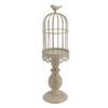 4.13in Birdcage Candle Holder White Retro Iron Candle Stand  Home Tabletop Decor