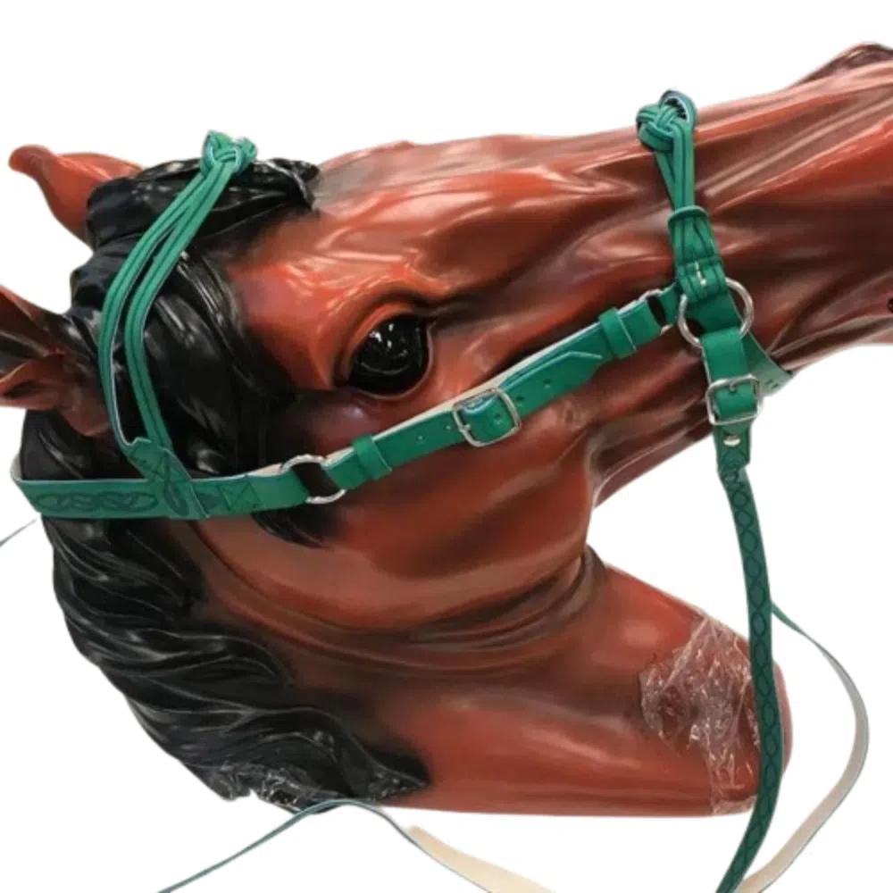 PU Leather Horses Bridle Halters Comfortable Horse Rein Harness Horse Head Curtain  Equestrian Gear