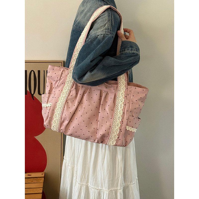 Girls' Style Tote Bag - Large Capacity Single Shoulder Bag for Daily Commuting and Carrying Around