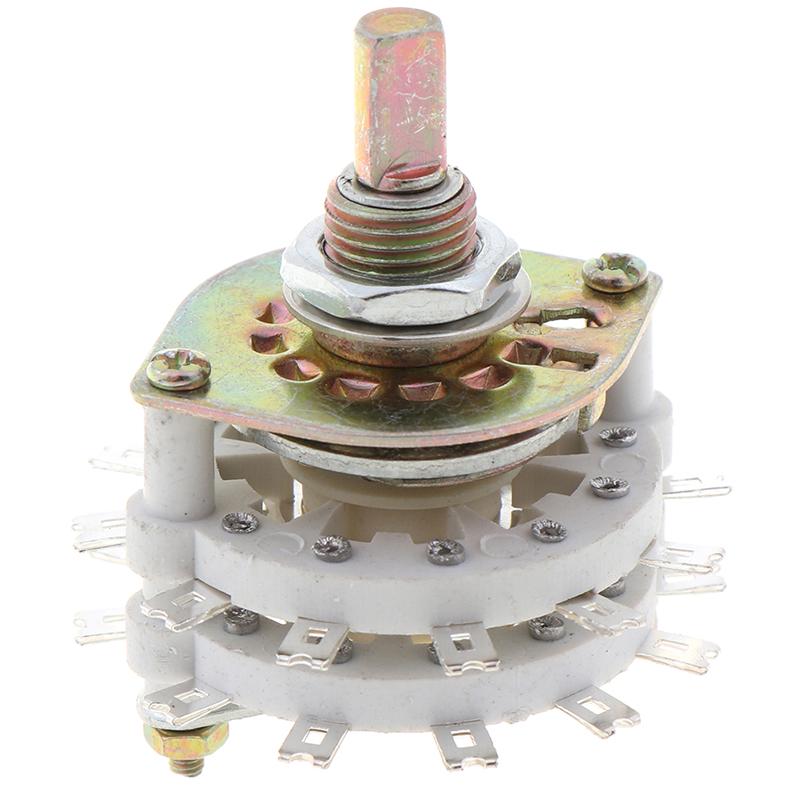 2P11T 2 Pole 11 Position Dual Deck Band Channael Rotary Switch
