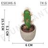 Simulation Foam Cactus/Cactus Potted Plant, Micro-Landscape Office Home Decoration Diy Simulation Potted Plant