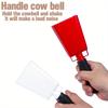 Iron Cowbell with Handle Hand Percussion Cowbells Red White Cow Bells Cheering Bell Atmosphere of The Group